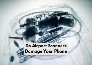 Airport scanner damage phone