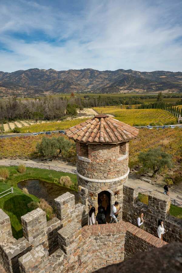 Castello di Amorosa Castle top view