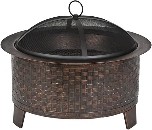 CobraCo Woven Base Cast Iron Fire Pit