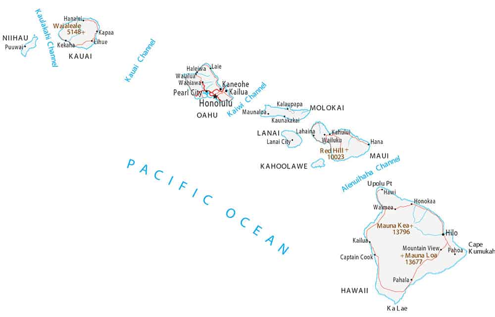 Hawaii Map