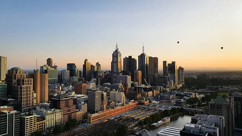 Melbourne Australia City Buildings