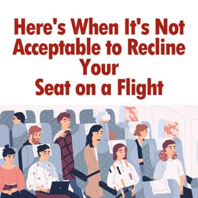 When Is It Acceptable to Recline Your Seat on an Airplane? The ...