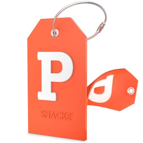 Shackle Initial Luggage Tag