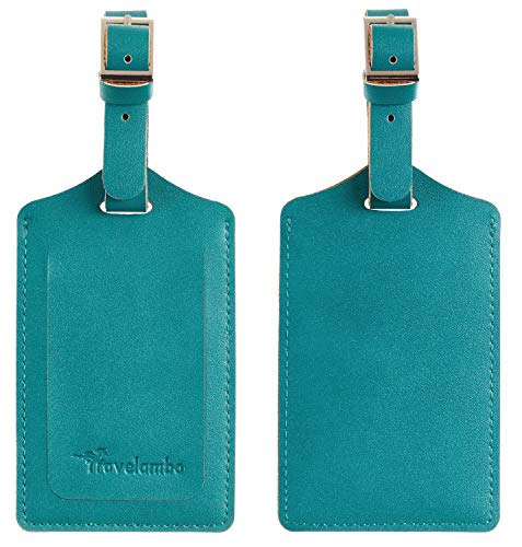 Travelambo Leather Luggage Bag Case Tags