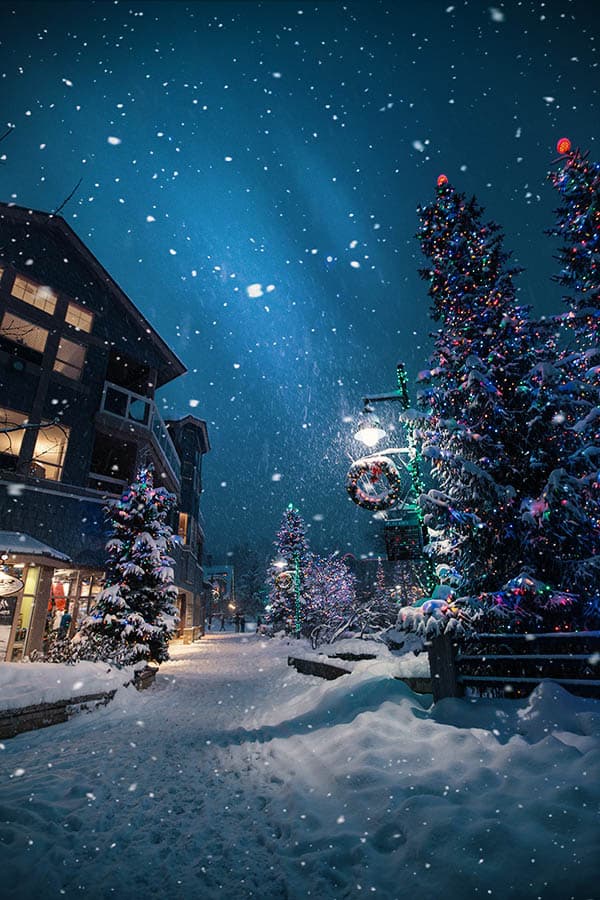 Whistler Village snow