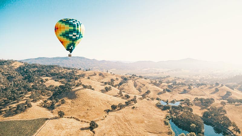 napa valley hot air balloon