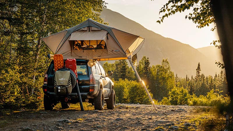 rooftop tent camping outdoor